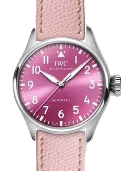 Big Pilot IW3293-05 avec Bracelet Rose Martelé avec Surpiqûres Écrues