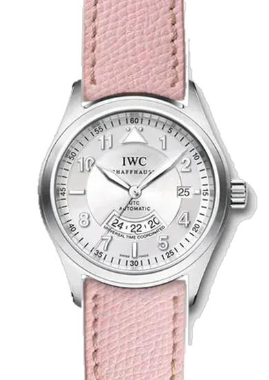 Pilot IW3251-10 con Cinturino Rosa Martellato con Cuciture Ecru