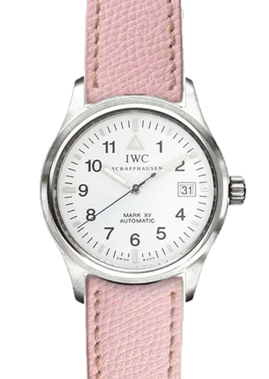Pilot IW3253-09 con Cinturino Rosa Martellato con Cuciture Ecru