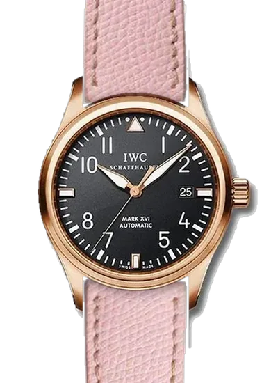 Pilot IW3255-15 con Correa rosa martillada con costuras de color crudo