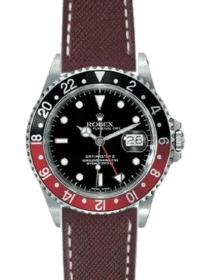 GMT-Master 16710 Coke with Saffiano Cognac Strap