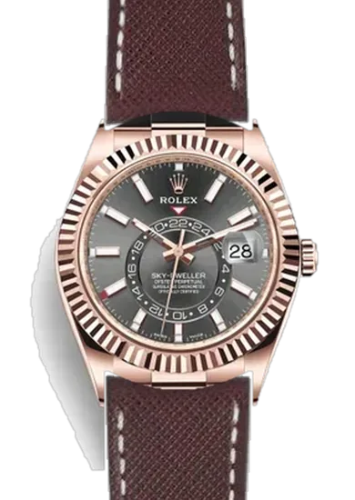Sky-Dweller 326235-0006 con Cinturino Saffiano Cognac