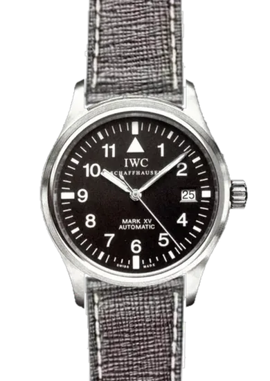 Pilot IW3253-07 with Dark Brown Saffiano Strap with Ecru Stitching