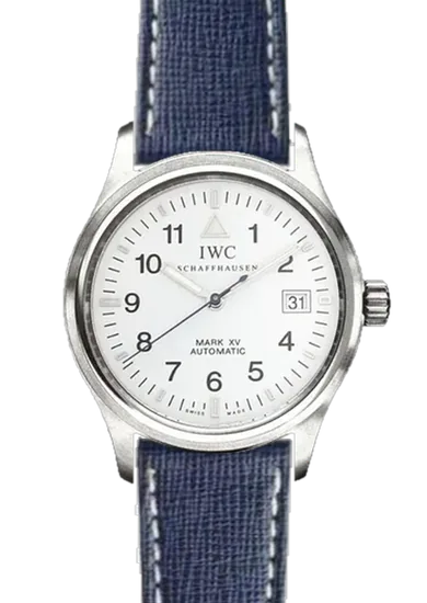 Pilot IW3253-09 con Cinturino Saffiano Navy Blue