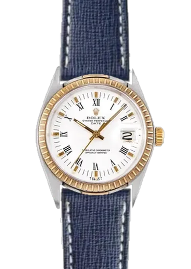 Date 1505 con Cinturino Saffiano Navy Blue