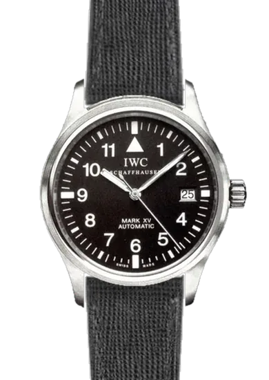 Pilot IW3253-07 with Saffiano Black Strap Tone Stitching
