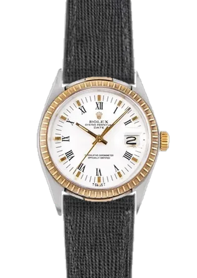 Date 1505 con Cinturino Saffiano Nero Cuciture Tono