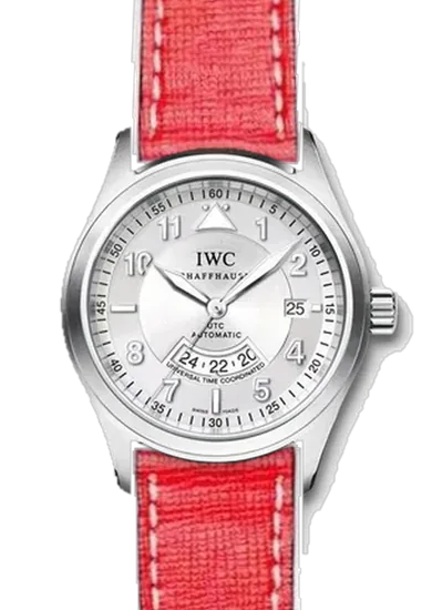 Pilot IW3251-10 con Cinturino Saffiano Rosso Cuciture Ecru
