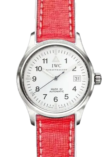 Pilot IW3253-09 con Cinturino Saffiano Rosso Cuciture Ecru