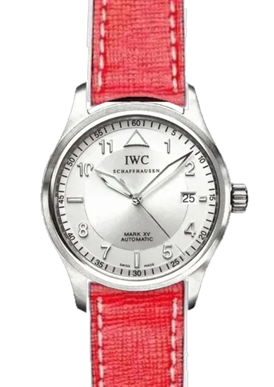Pilot IW3253-13 with Saffiano Red Strap Ecru Stitching