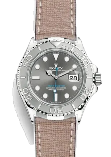 Yacht-Master 126622-0001 con Correa Saffiano en color topo