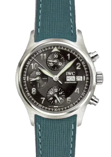 Pilot IW3706-15 con Correa Saffiano verde