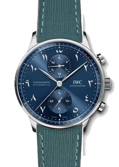 Portugieser IW3714-89 con Cinturino Saffiano Verde