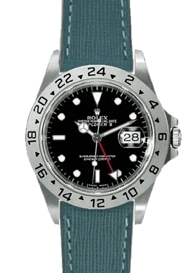 Explorer II 16570-0004 con Correa Saffiano verde