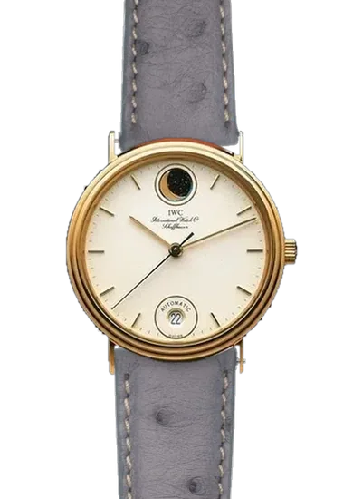 Portofino IW3550-01 con Correa de avestruz gris