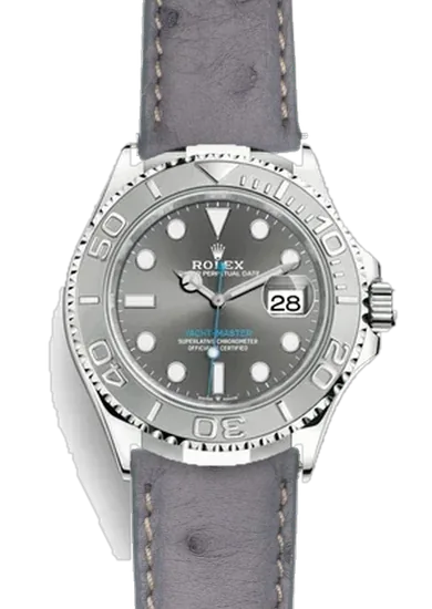 Yacht-Master 126622-0001 con Correa de avestruz gris