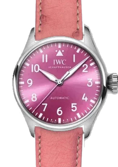 Big Pilot IW3293-05 avec Bracelet Autruche Rose