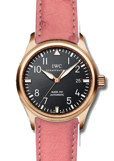 Pilot IW3255-15 con Correa de avestruz rosa