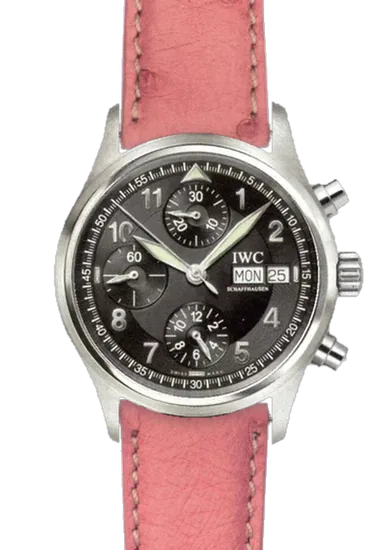 Pilot IW3706-15 con Correa de avestruz rosa