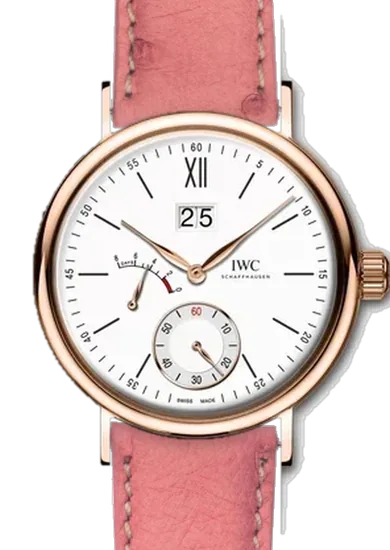 Portofino IW5161-03 con Correa de avestruz rosa