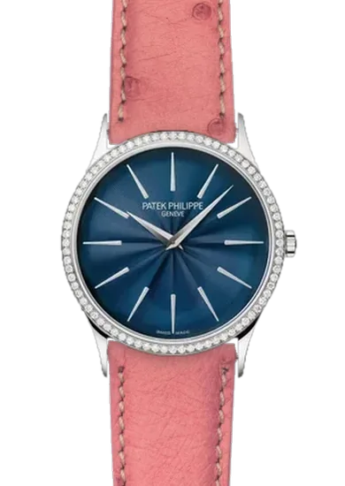 Calatrava 4997/200G-001 avec Bracelet Autruche Rose