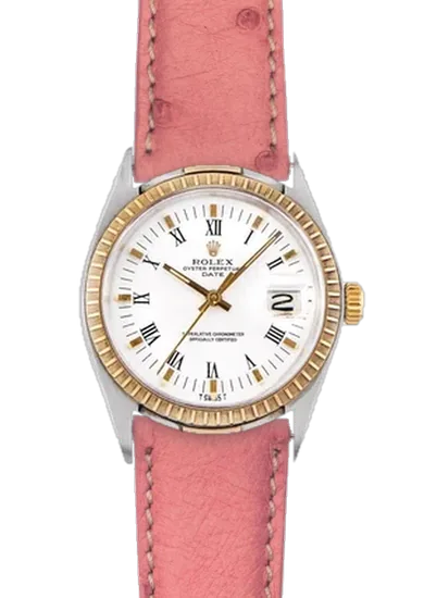 Date 1505 con Cinturino Struzzo Rosa