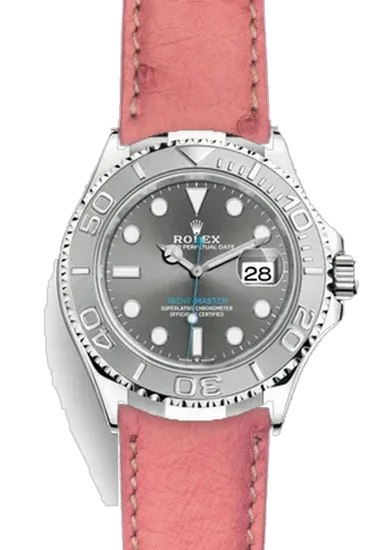Yacht-Master 126622-0001 con Correa de avestruz rosa