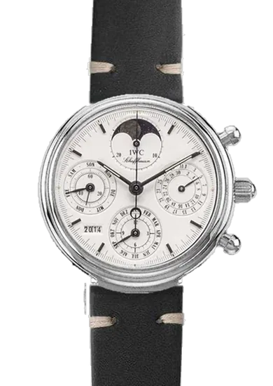 Da Vinci IW9252-08 con Cinturino Vintage in Pelle di Vitello Nero