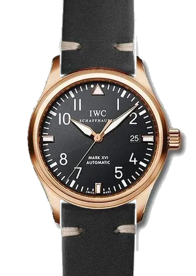 Pilot IW3255-15 con Correa Vintage en Piel de Becerro Negro