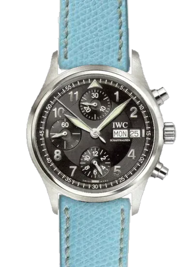 Pilot IW3706-15 con Correa de piel de becerro martillada azul