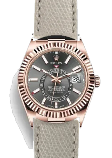 Sky-Dweller 326235-0006 con Cinturino Vitello Martellato Ghiaccio