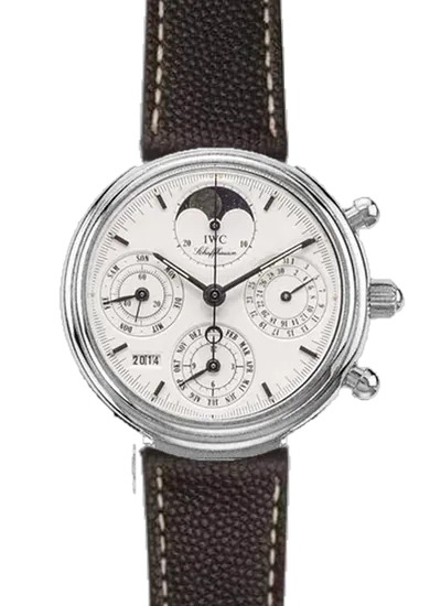 Da Vinci IW9252-08 con Cinturino Vitello Martellato Nero — Cuciture Ecru