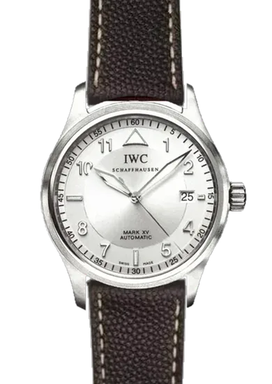 Pilot IW3253-13 with Hammered Black Calfskin Strap — Ecru Stitching