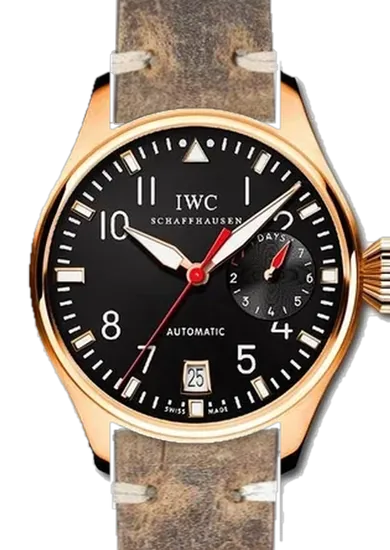 Big Pilot IW5004-09 con Cinturino Vitello Vintage Marrone — Patina Naturale