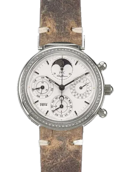 Da Vinci IW9253-12 con Cinturino Vitello Vintage Marrone — Patina Naturale