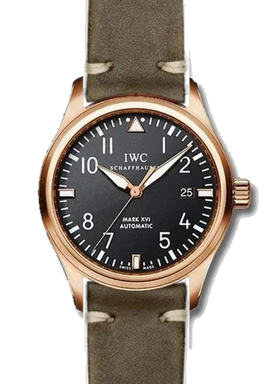 Pilot IW3255-15 con Correa vintage de piel de becerro verde oliva