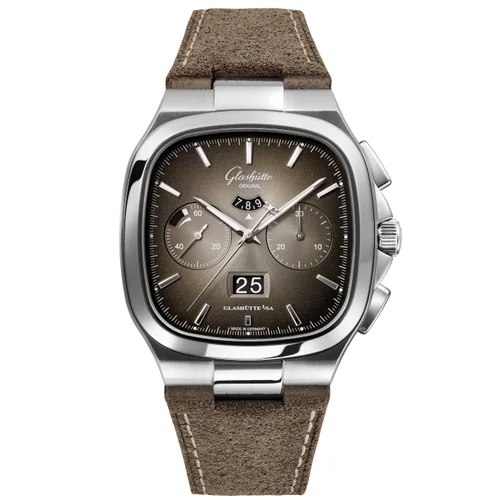 Seventies Chronograph Panorama Date Grey / Nubuck / Folding