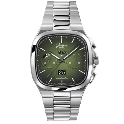 Seventies Chronograph Panorama Date Green / Bracelet