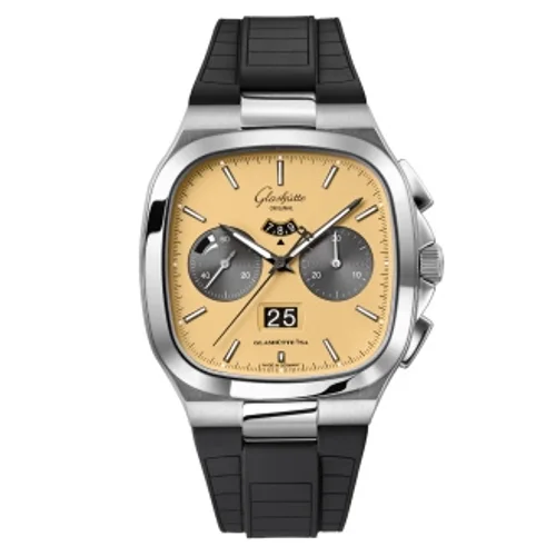 Seventies Chronograph Panorama Date Golden Bay / Rubber