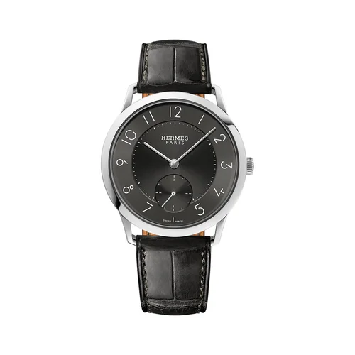 Slim d'Hermès GM Stainless Steel / Graphite