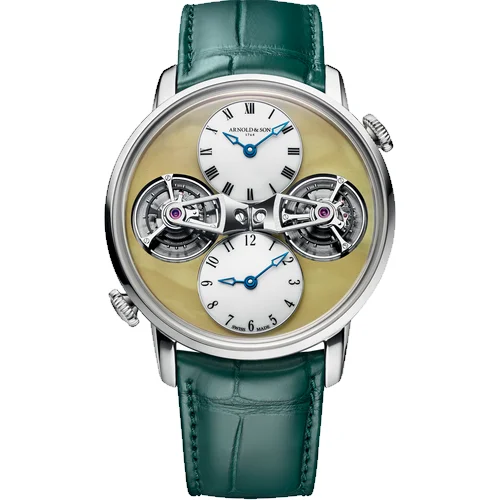 Arnold & Son World Time Double Tourbillon White Gold x Chronopassion 1DTAW-Z09A-C1259O, 18 mm lug width