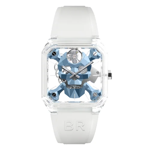 Bell & Ross BR 01 BR 01 Cyber Skull Ice Blue