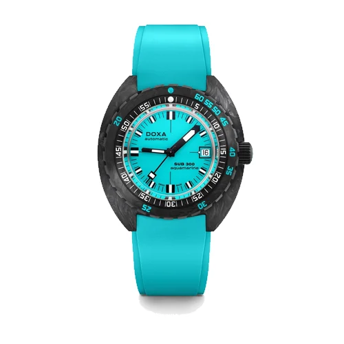 Doxa SUB 300 Sub 300 Carbon Aquamarine, 20 mm lug width