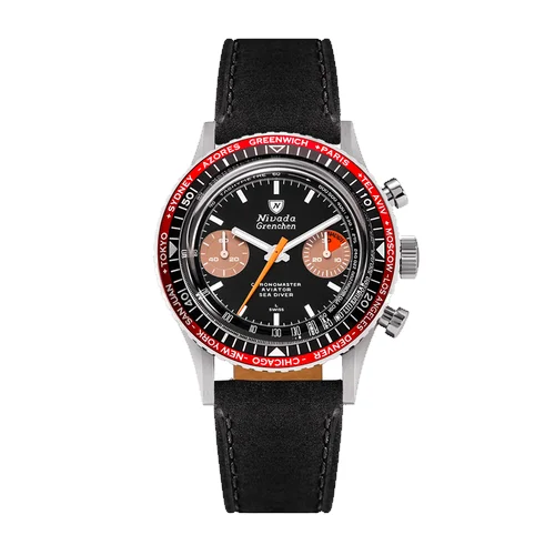 Nivada Grenchen White WHITE-ORANGE-BOY-INTERBEZEL-38MM-MANUAL — reloj