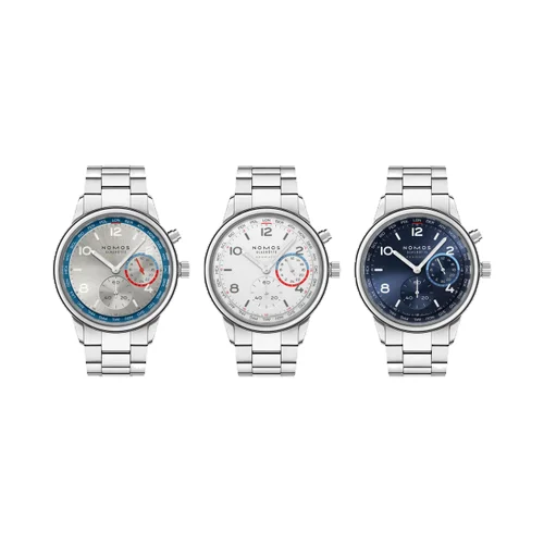 Nomos Glashütte Club Nomos Neomatik Worldtimer Blue, 20 mm lug width