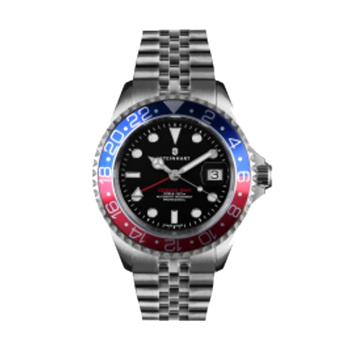 Steinhart Ocean Ocean One GMT BLUE-RED.2 Diver´s watch for High-performance — montre