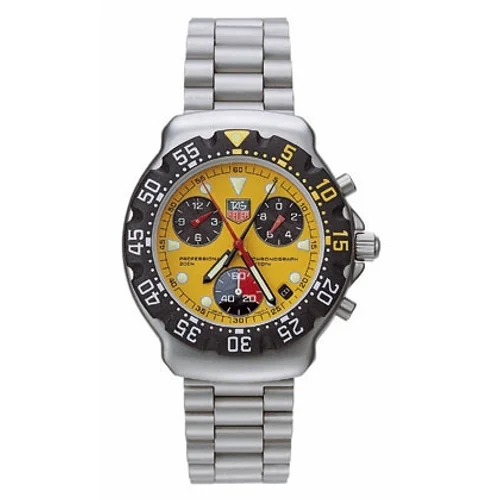 Formula 1 Chronograph Quartz Stainless Steel / Yellow / Bracelet — reloj