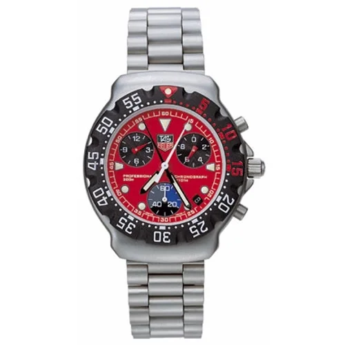 Formula 1 Chronograph Quartz Stainless Steel / Red / Bracelet — reloj