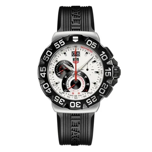 Formula 1 Quartz Chronograph Big Date 44 Stainless Steel / White / Rubber — Uhr