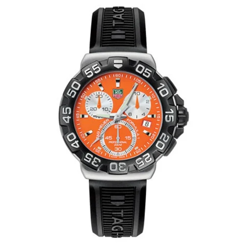 Formula 1 Quartz Chronograph Stainless Steel / Orange / Rubber — reloj